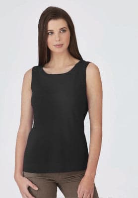 Ladies Smartknit Sleeveless Top in Black