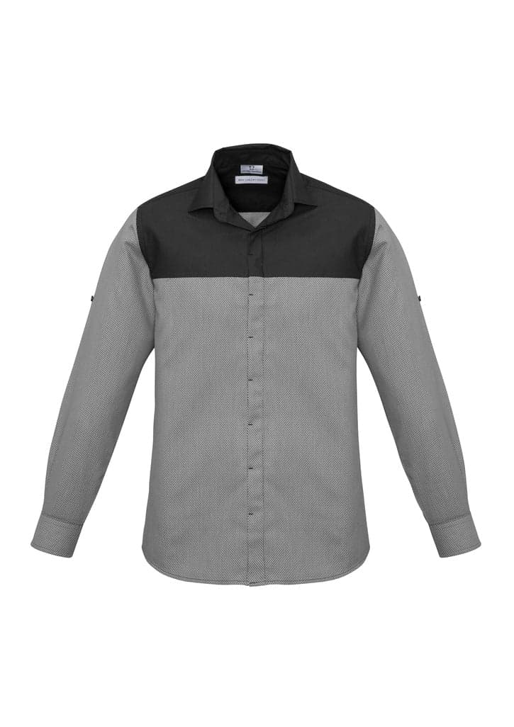Mens Havana Long Sleeve Shirt in Slate