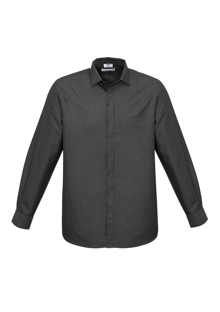 Mens Hemingway Long Sleeve Shirt in Slate