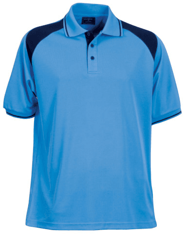 Club Mens Polo in Bimini Blue/Navy