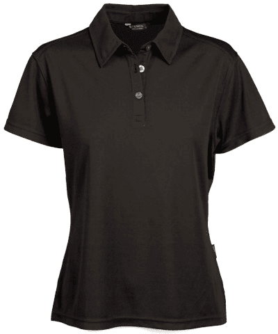 Glacier Ladies Polo in Black