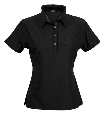 Argent Ladies Polo in Black