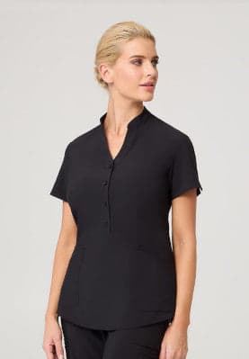 Ladies Zip Back Tunic in Black