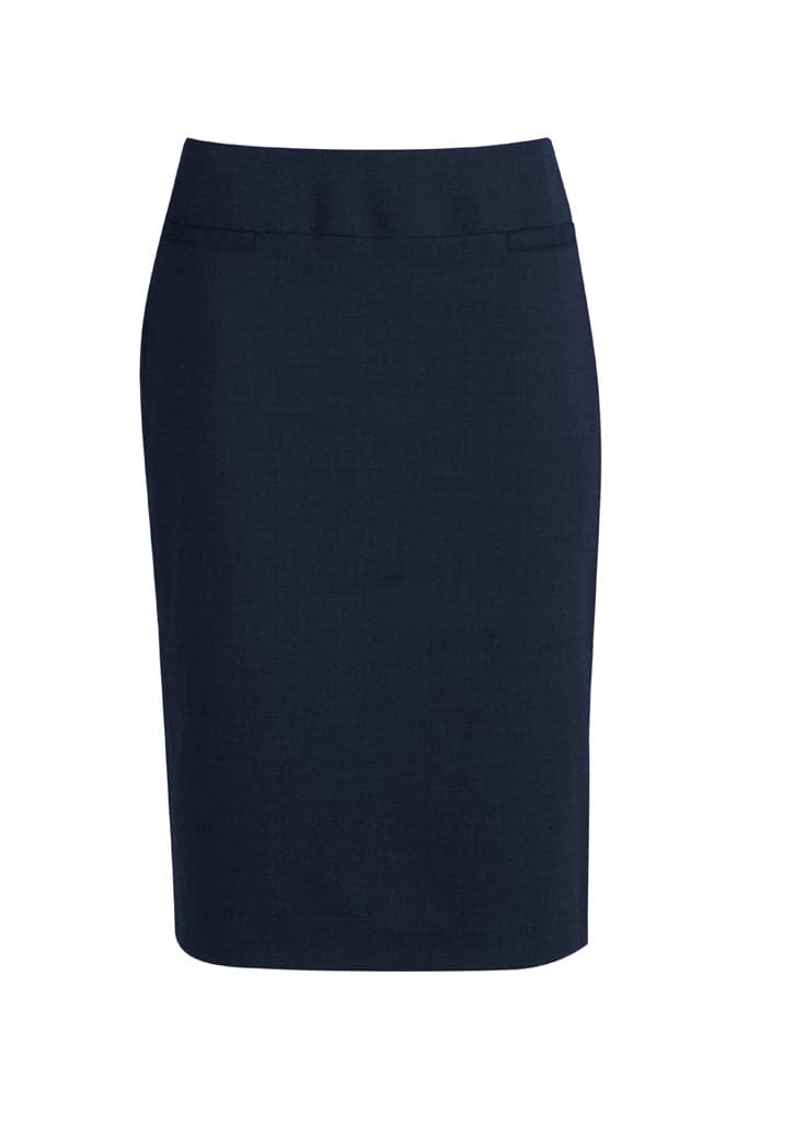 Ladies Wool Relaxed Fit Skirt in Navy