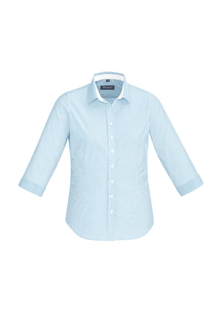 Ladies Fifth Avenue 3/4 Sleeve Shirt in Blue