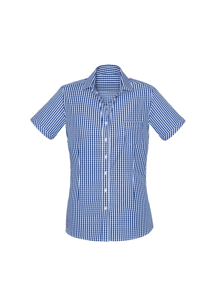 Ladies Springfield Short Sleeve Shirt in Navy
