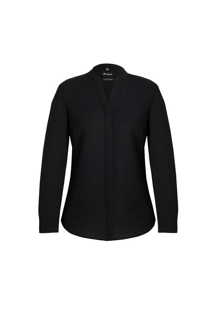 Ladies Juliette Plain Blouse in Black