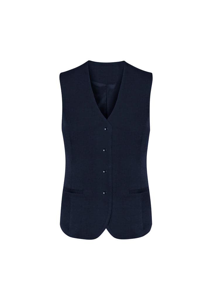 Ladies Cool Stretch Longline Vest in Navy
