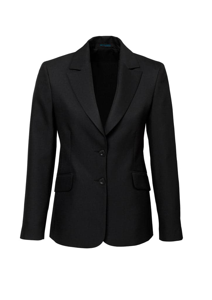 Ladies Cool Stretch Longline Jacket in Black