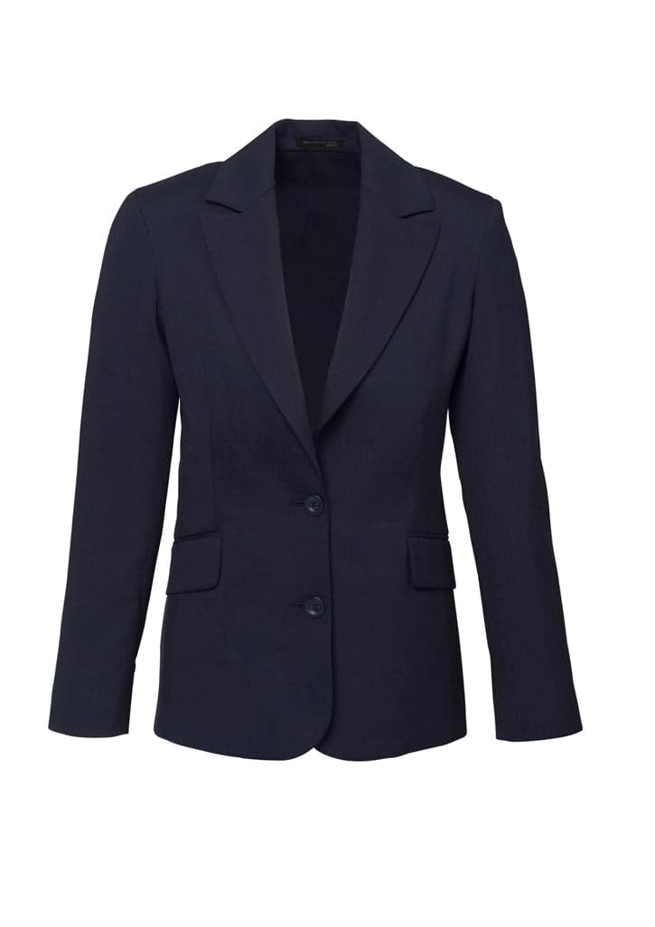 Ladies Wool Longline Jacket in Navy
