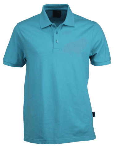 Traverse Mens Polo in Aqua