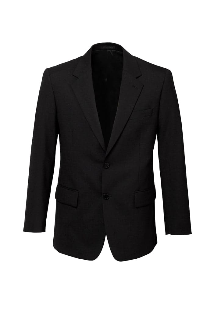 Mens Wool 2 Button Jacket in Black