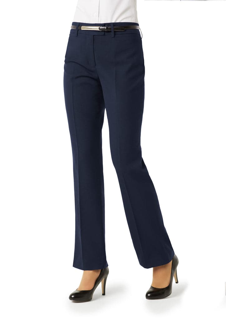 Classic Ladies Flat Front Pant in Navy