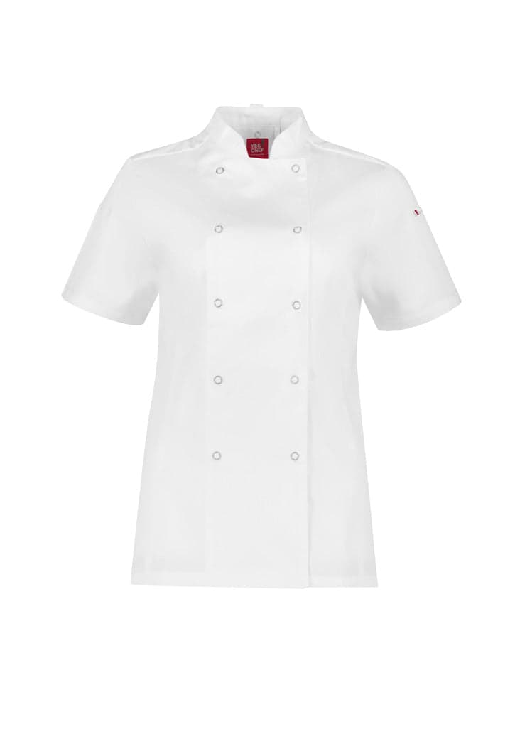 Zest Womens Chef Jacket in White