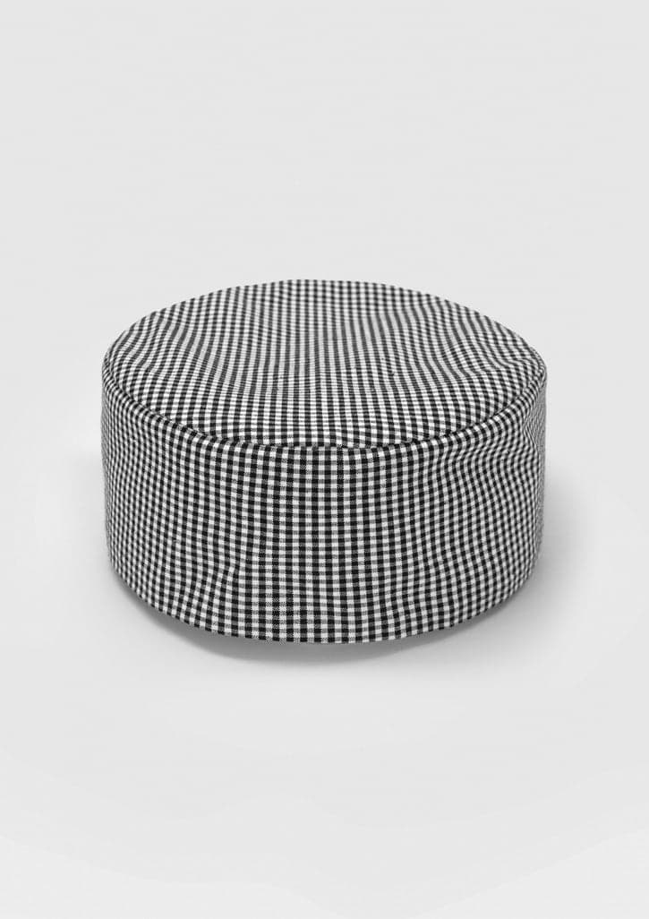 Flat Top Cap in White/Black