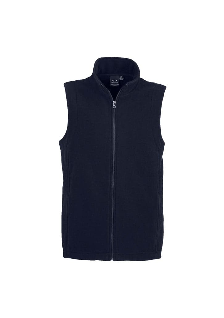 Plain Mens Micro Fleece Vest in Navy