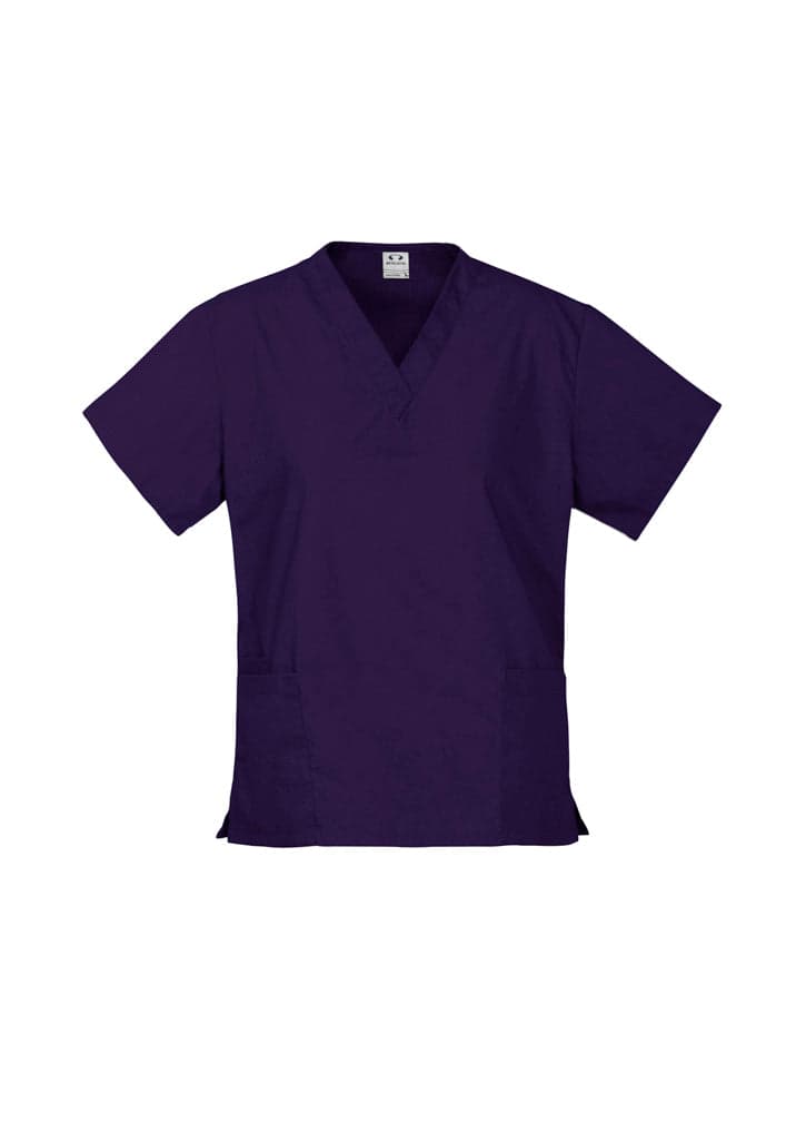 Classic Ladies Scrubs Top in Purple