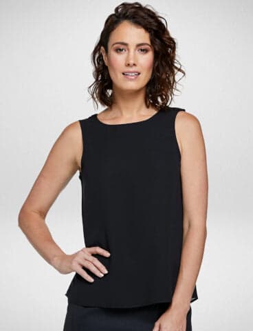 Ladies Harmony Sleeveless Blouse in Black