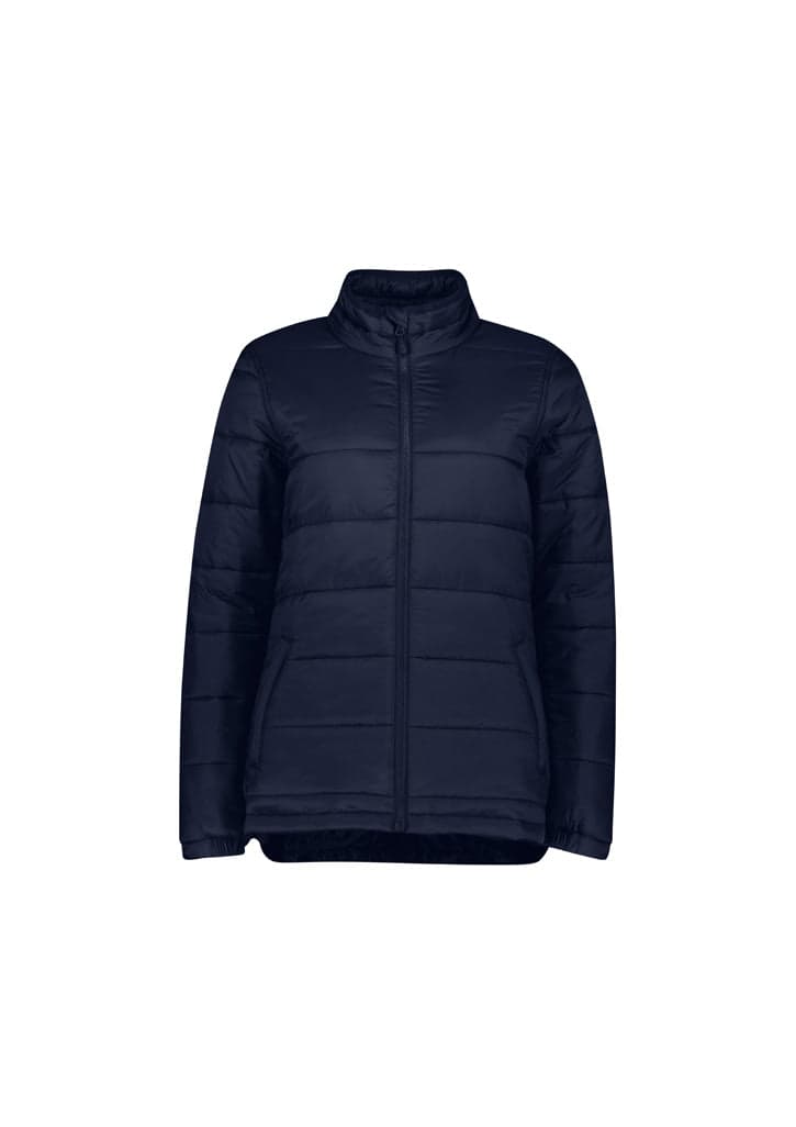 Alpine Ladies Puffer Jacket in Navy