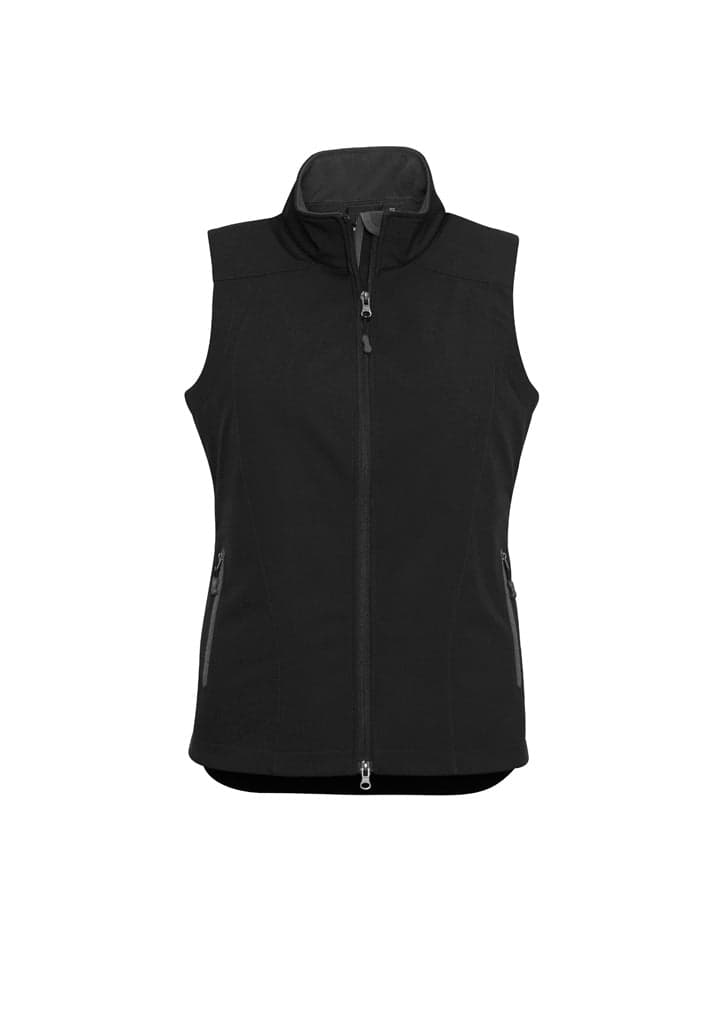 Geneva Ladies Vest in Black/Graphite