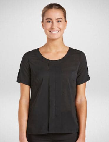 Ladies Jewel Blouse in Black