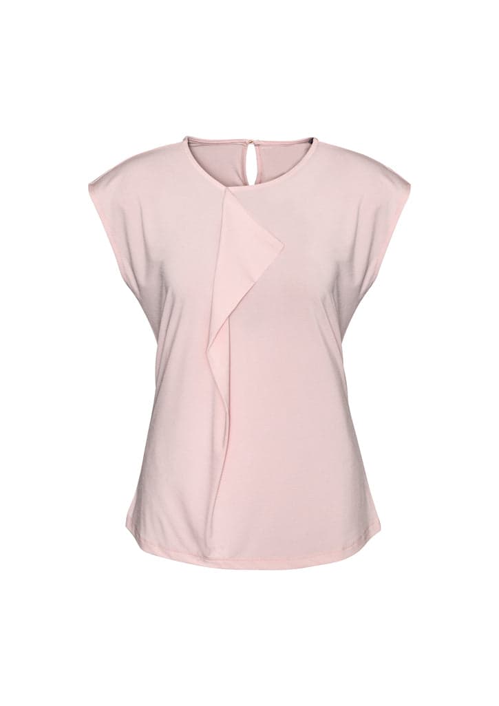 Mia Pleat Knit Top in Blush Pink