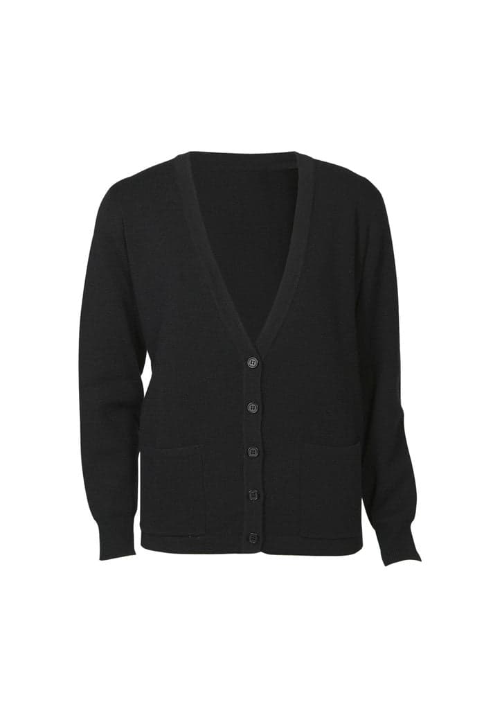 Woolmix Ladies Cardigan in Black