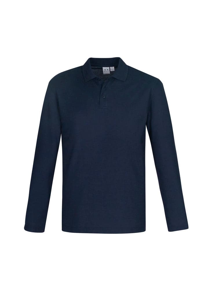 Crew Mens L/S Polo in Navy