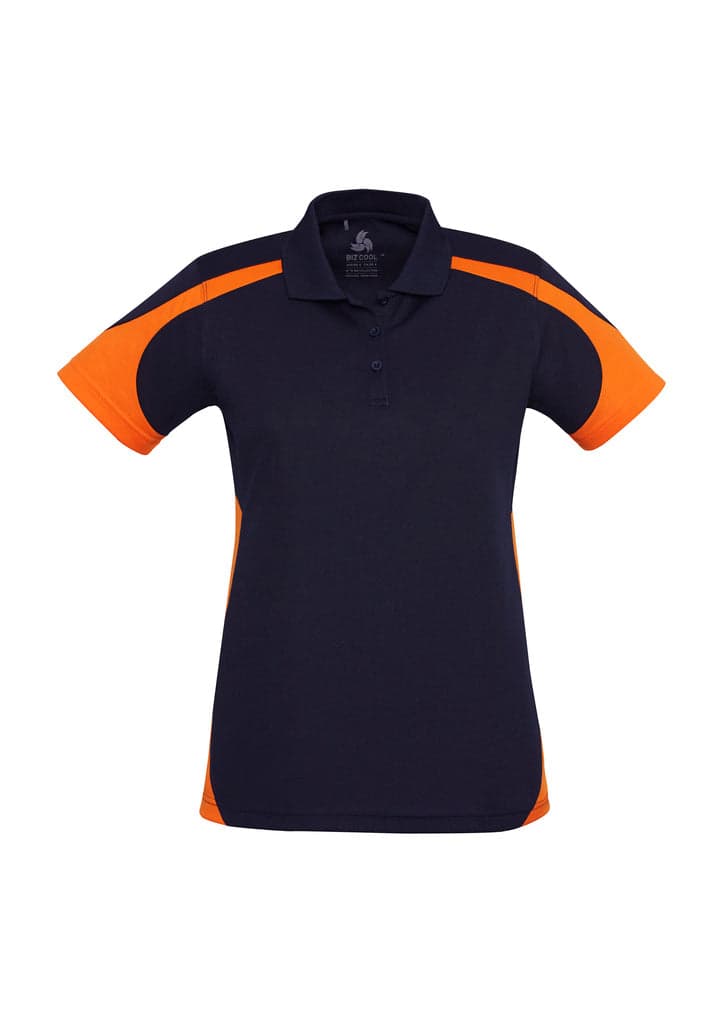 Talon Ladies Polo in Navy/Orange
