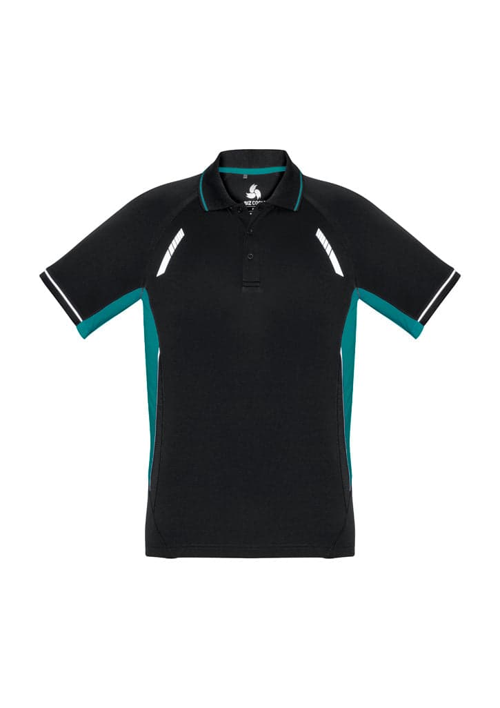 Renegade Kids Polo in Black/Teal/Silver