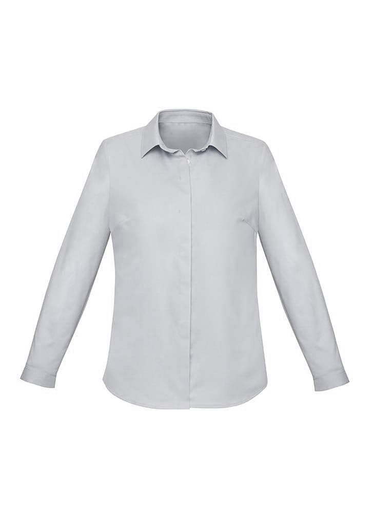Ladies Charlie L/S Shirt in Grey