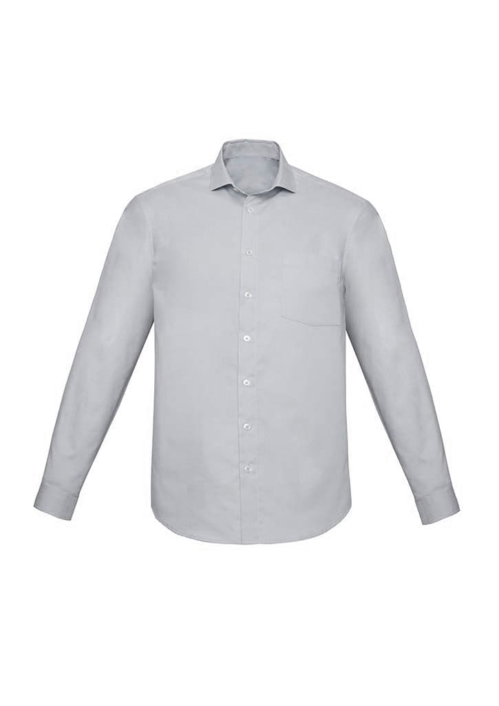 Mens Charlie Classic Fit L/S Shirt in Grey
