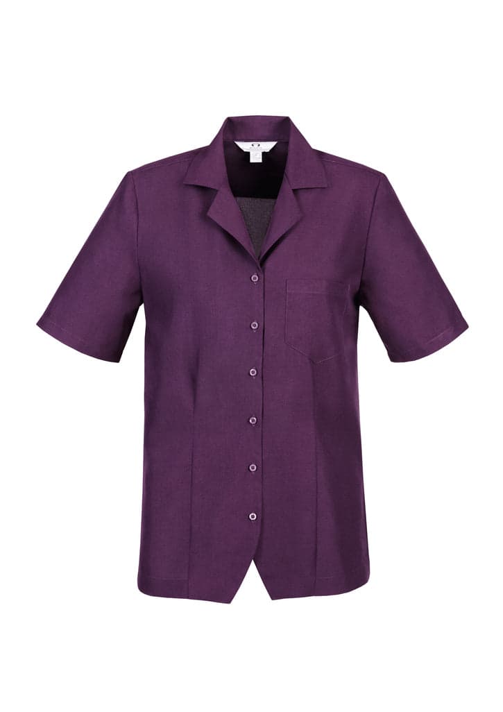 Ladies Plain Oasis Overblouse in Grape