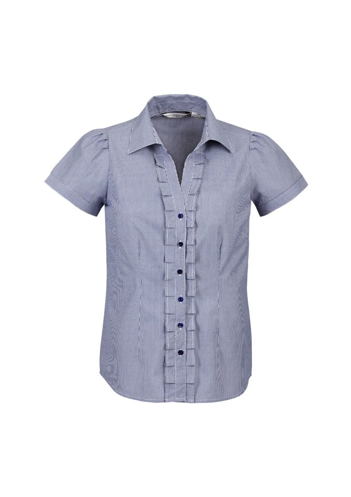 Ladies Edge Short Sleeve Shirt in Blue
