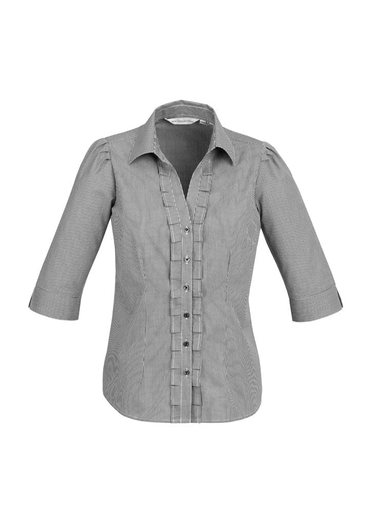 Ladies Edge 3/4 Sleeve Shirt in Black