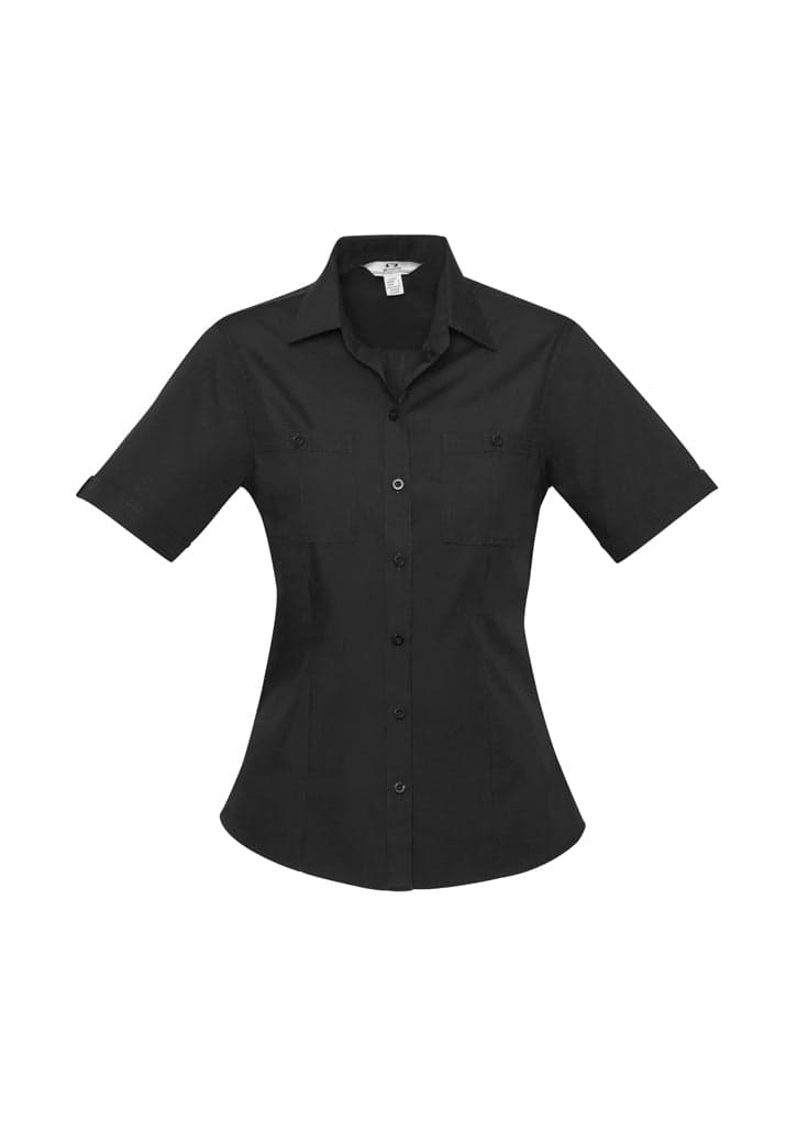 Ladies Bondi Short Sleeve Shirt in Black