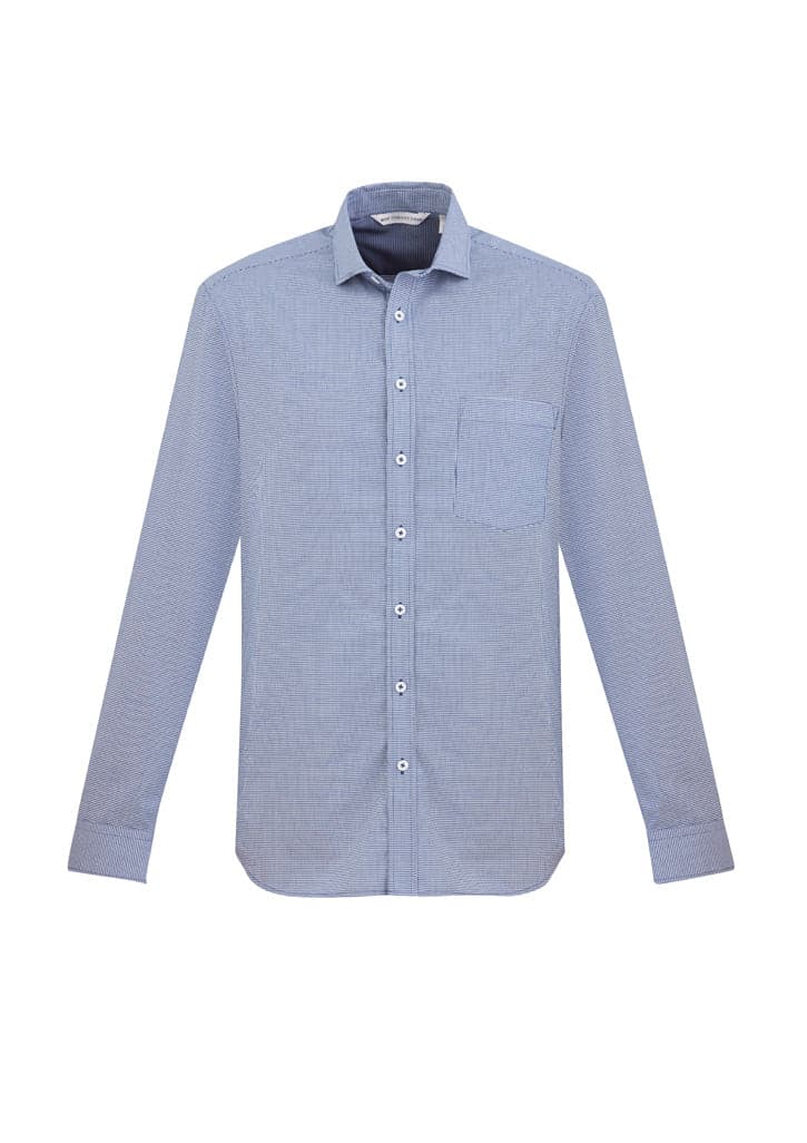 Jagger Mens L/S Shirt in French Blue