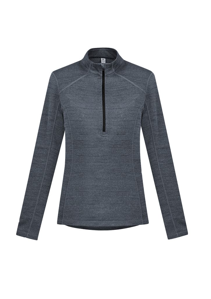 Ladies Monterey Top in Grey Marle/Black
