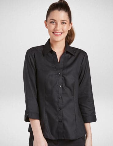 SERENITY Fitted 3/4 Sleeve in Black