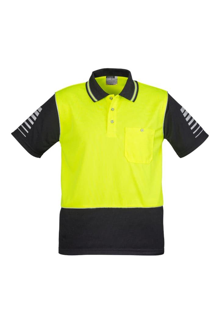Hi Vis Mens Zone Polo in Yellow/Black