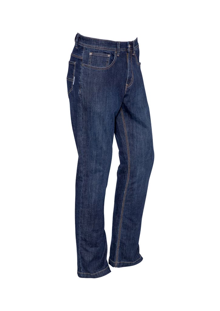 Mens Stretch Denim Work Jeans in Blue Denim