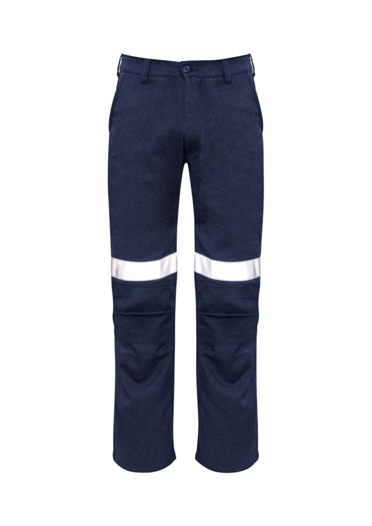 Mens Traditional Style Taped Work Pant in Navy