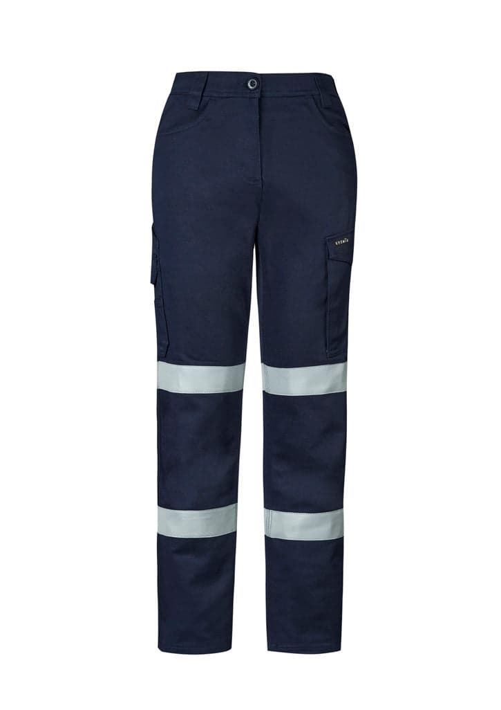 Ladies Essential Stretch Taped Cargo Pant in Navy