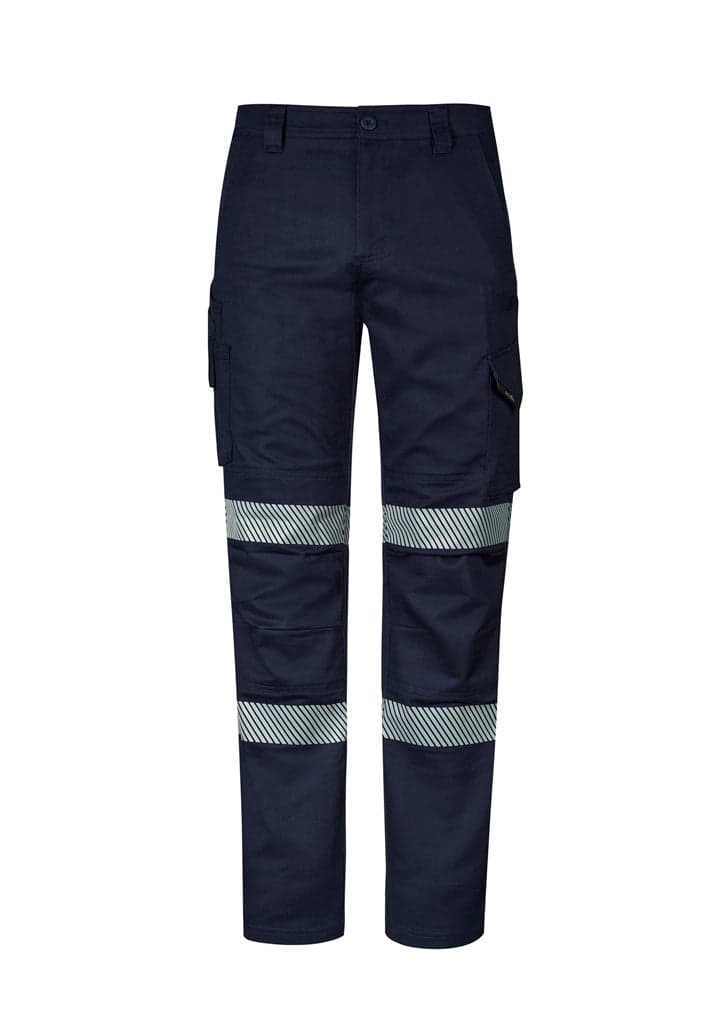 Mens Rugged Cooling Stretch Segmented Taped Pant in Navy