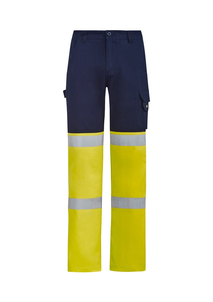 Mens Bio Motion Hi Vis Taped Pant in Yellow/Navy