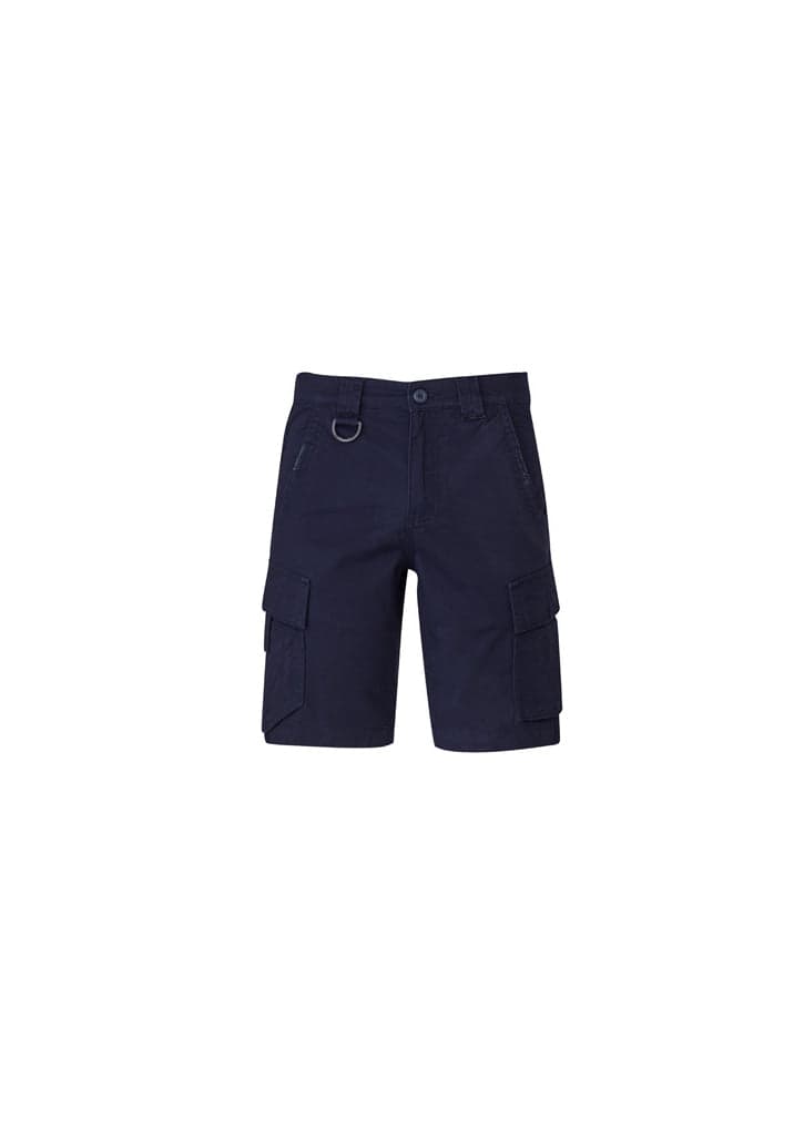 Mens Streetworx Curved Cargo Short in Navy