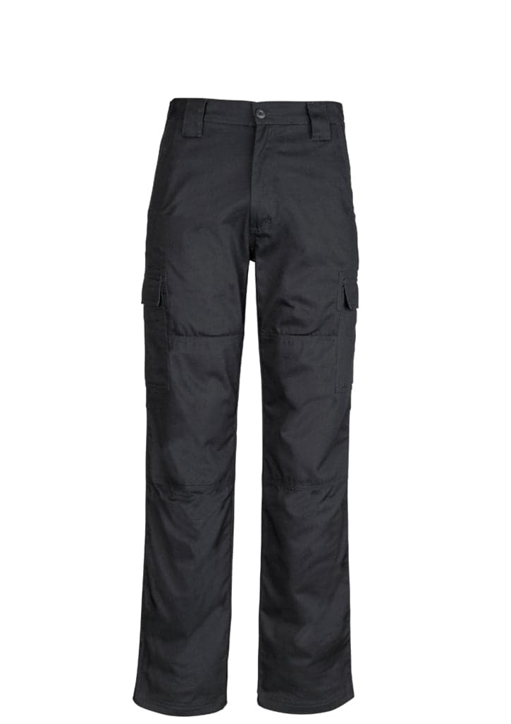 Mens Midweight Drill Cargo Pant (Regular) in Black