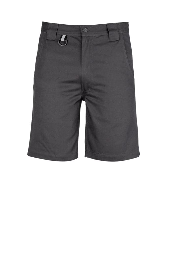 Mens Plain Utility Short in Charcoal