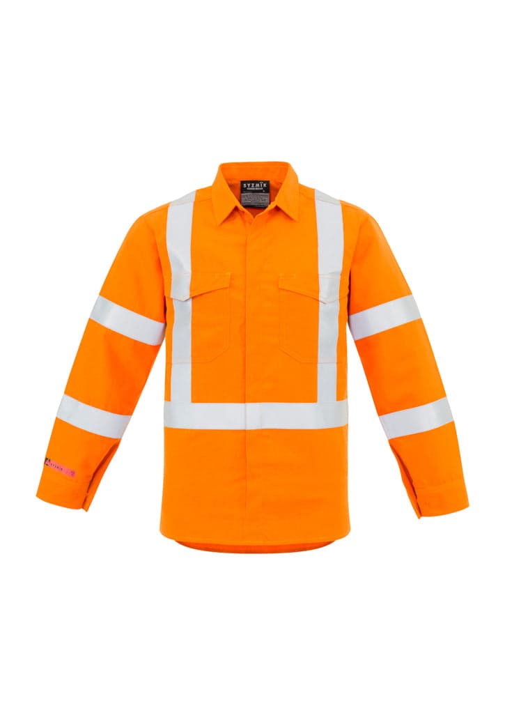 Mens X Back Taped Shirt in Orange
