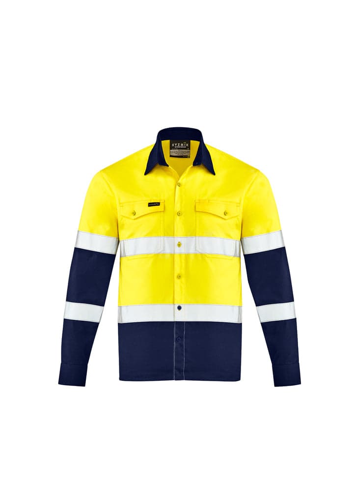 Mens Lightweight Bio Motion Shirt in Yellow/Navy
